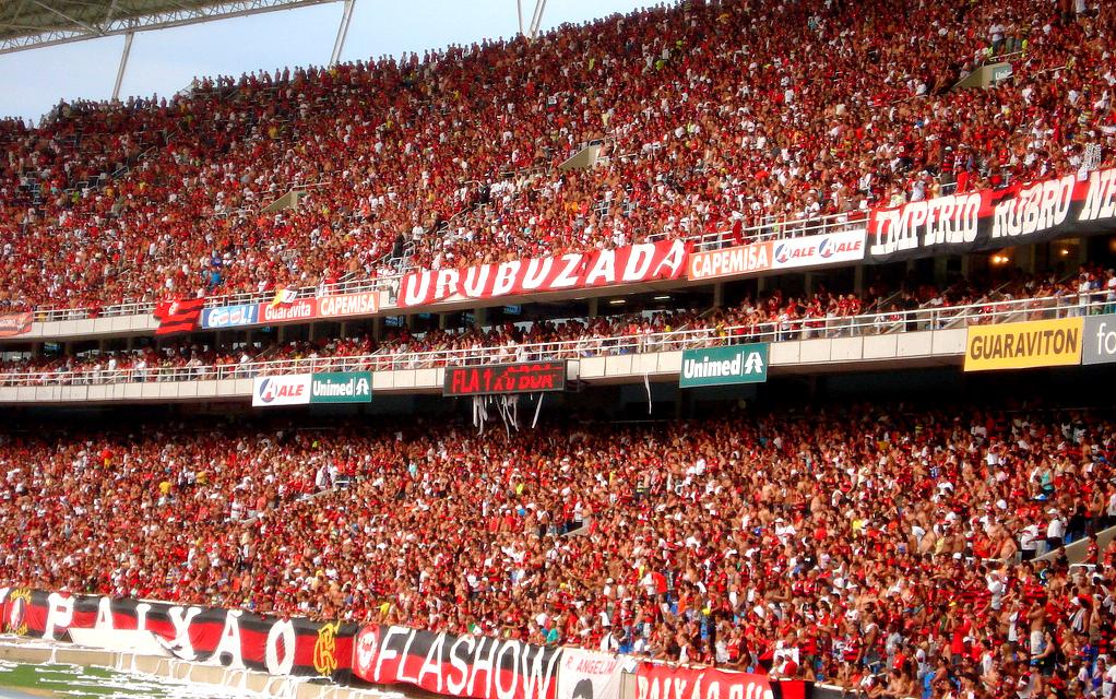 Torcida do Flamengo no Estádio Engenhão (Nilton Santos)  (Foto: Divulgação)