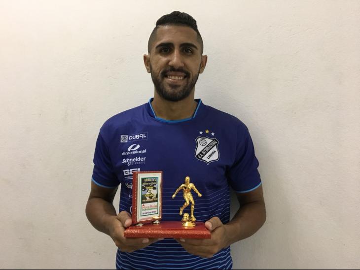 Diego Góes fez um golaço pela Inter de Limeira 