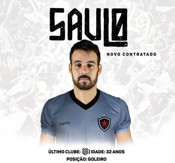 Saulo chega para brigar por posição no gol do Botafogo-PB