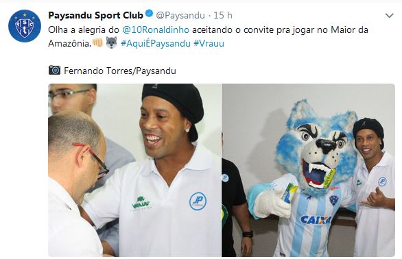 Paysandu prega peça na torcida a ‘anuncia’ contratação de pentacampeão