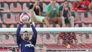 Weverton comemora estreia pelo Palmeiras: 'É bom estar em campo'
