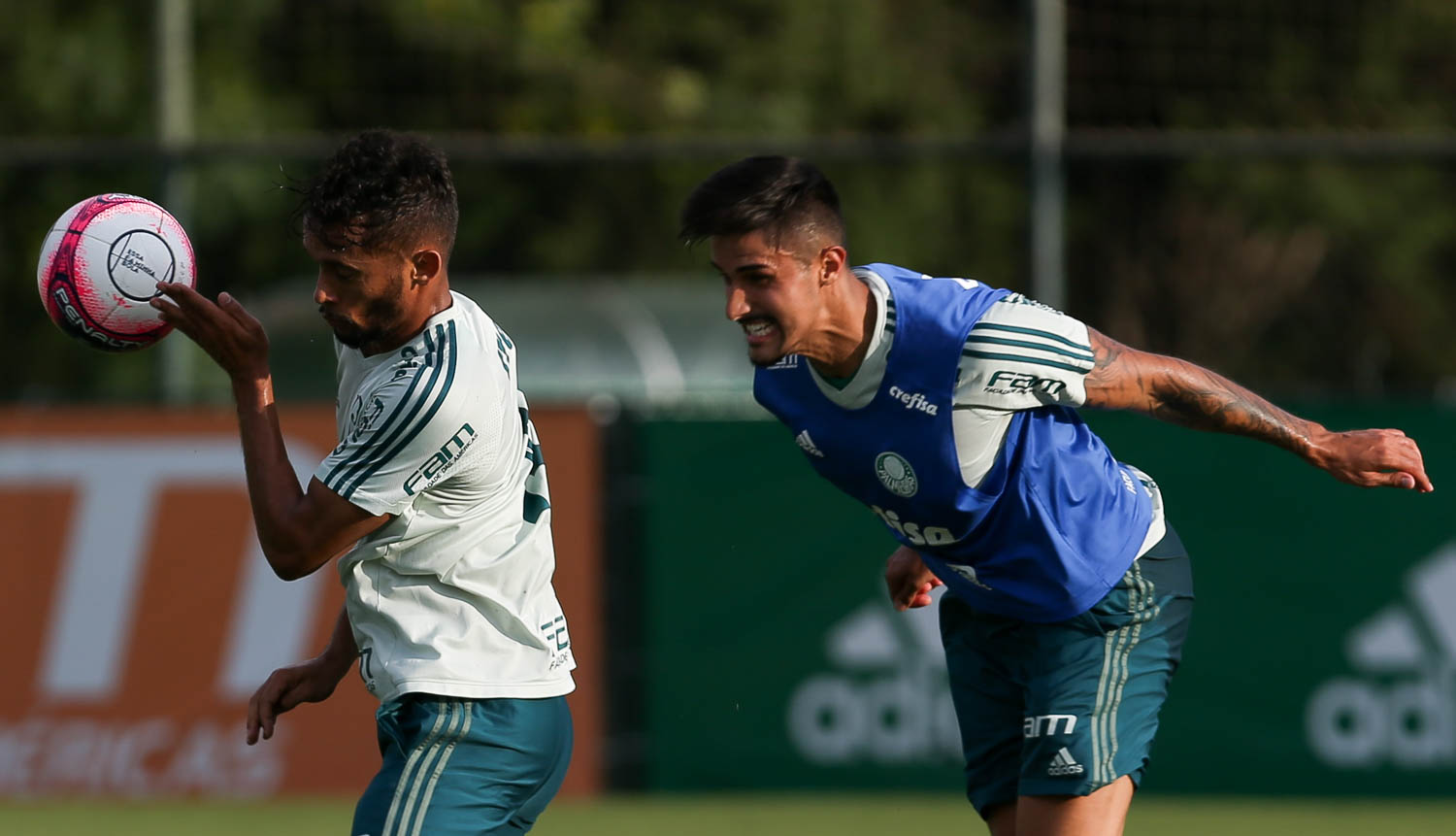 Com Scarpa, Palmeiras treina bolas aéreas mirando quartas do Paulistão