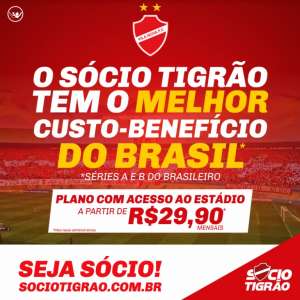 Sócio Tigrão oferece ao torcedor do Vila Nova o melhor custo-benefício do Brasil