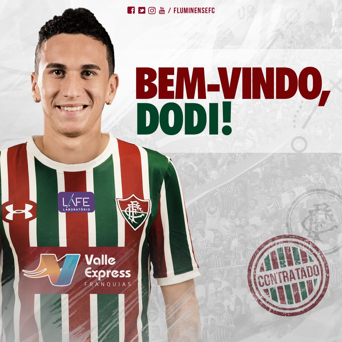 Fluminense confirma acerto com volante Dodi, do Criciúma