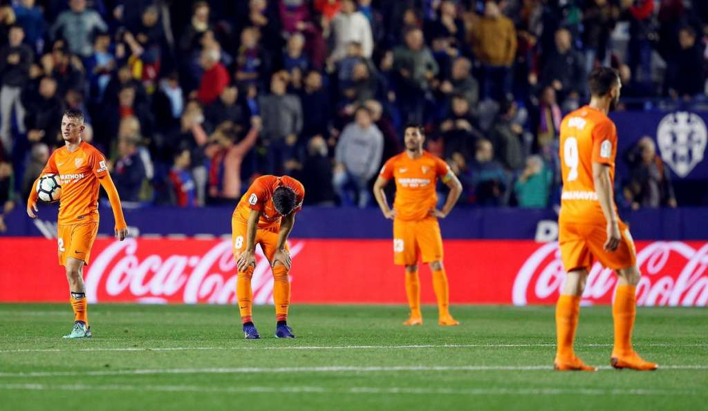 Málaga perde fora de casa e é rebaixado no Espanhol