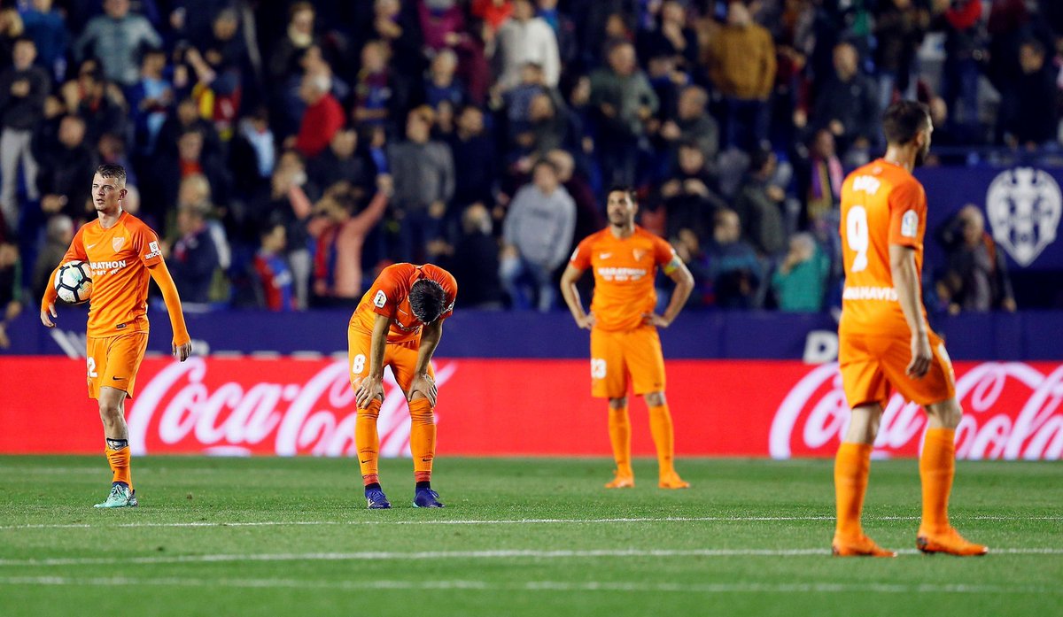 ESPANHOL: Málaga leva gol aos 48, perde fora de casa e é rebaixado