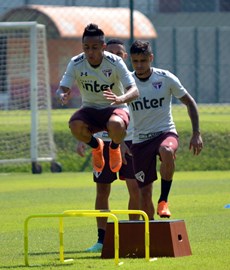 Meia Everton e lateral Éder Militão voltam a treinar no São Paulo