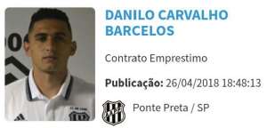 Ponte Preta ganha Danilo e Reginaldo no BID para enfrentar o Londrina pela Série B