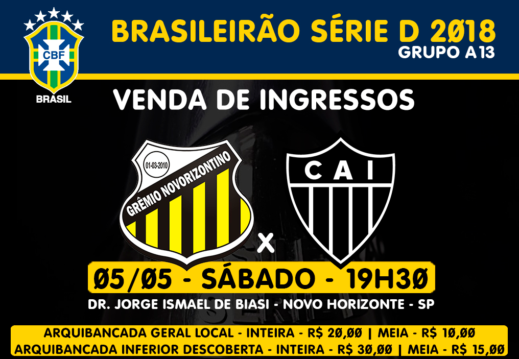 Série D: Novorizontino inicia venda de ingresso para próximo confronto no Jorjão