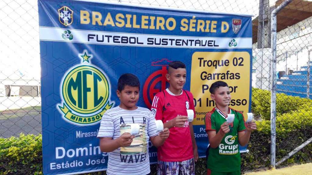 Série D: Com adesão de famílias e crianças, Futebol Sustentável movimenta Mirassol