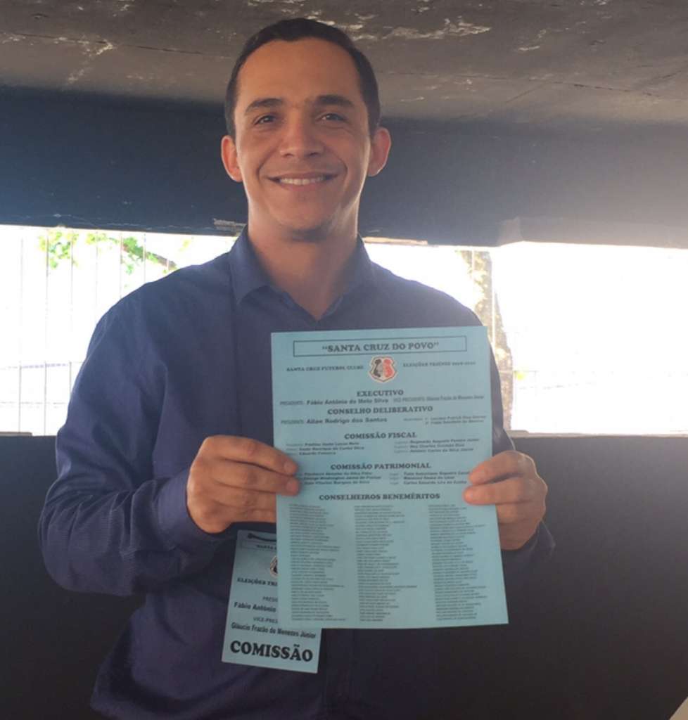 Allan Araujo não é mais diretor de futebol do Santa Cruz. (Foto: Reprodução / Twitter)