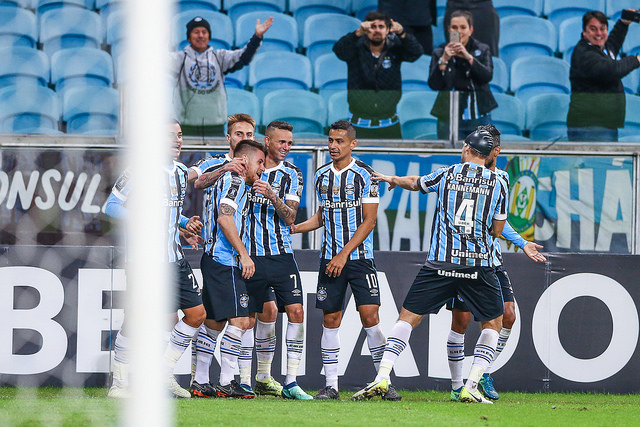 Grêmio derrotou o Defensor na Arena - Lucas Uebel/Grêmio