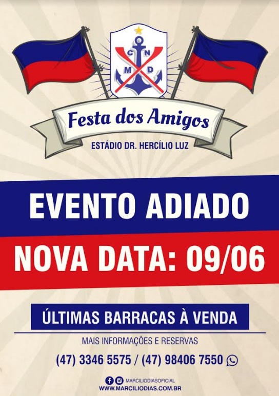 Festa dos Amigos do Marcílio Dias é adiada para 9 de junho