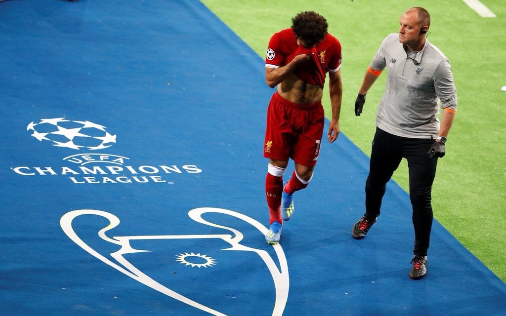 Copa do Mundo: Acompanhado por médicos do Liverpool, Salah faz tratamento na Espanha