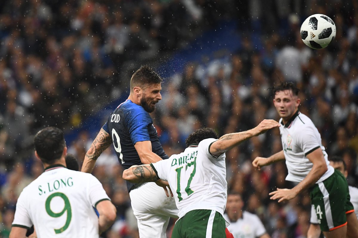 AMISTOSOS: França vence a Irlanda sem sustos em jogo preparatório para a Copa