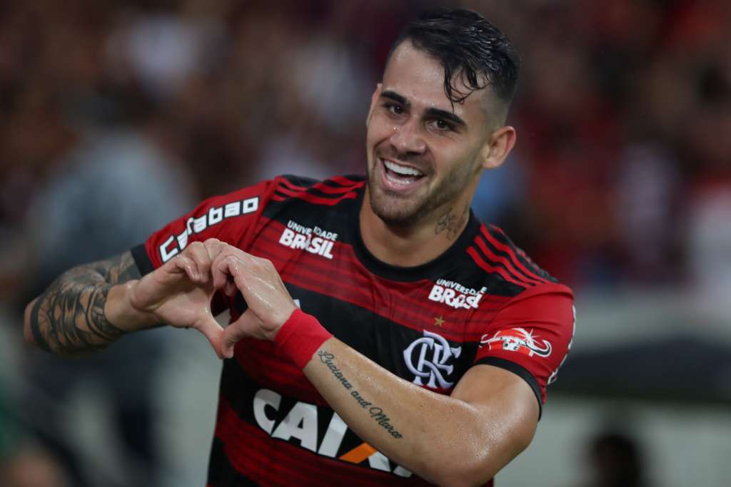 De saída do Flamengo, Felipe Vizeu saiu do banco de reservas para fazer o gol da vitória (Foto: Gilvan de Souza/Flamengo)