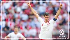 Amistosos: Lewandowski marca dois e Polônia goleia Lituânia antes de viagem para Rússia
