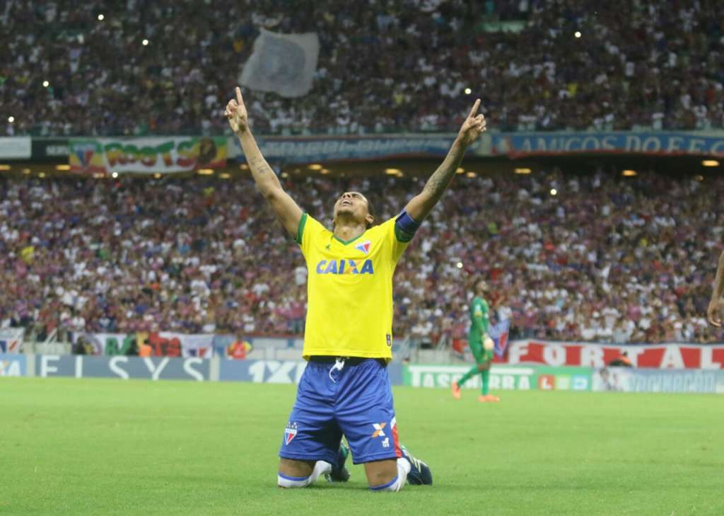 O artilheiro Gustavo pode desfalcar o Fortaleza nesta sexta-feira, contra o Brasil de Pelotas