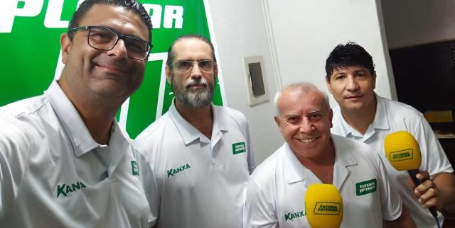 Washington Melo, Claudinei Corsi, Antônio Vilson e Carlos Corsato no giro da Equipe Nota 10