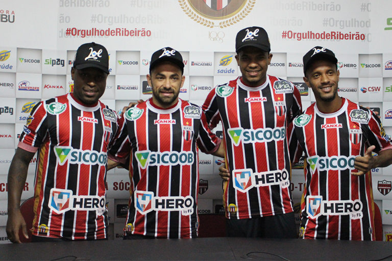 Série C: Botafogo-SP apresenta quatro reforços e fecha elenco para o returno