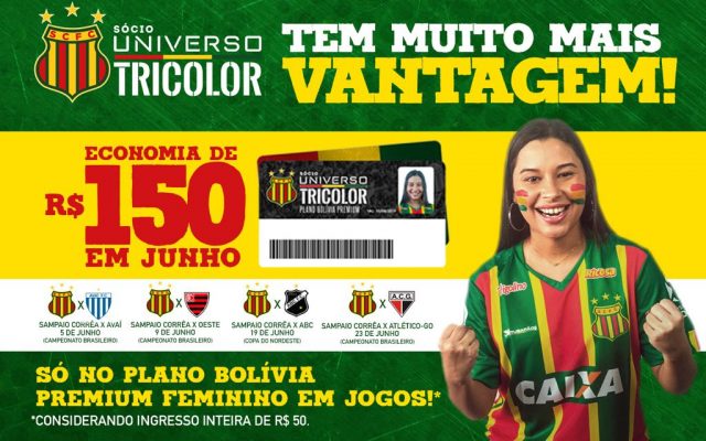 Sócio torcedor do Sampaio Corrêa tem até R$ 150 de economia em jogos no mês de junho