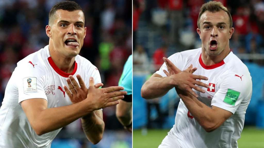 Xhaka e Shaqiri são investigados pela Fifa por comemorações polêmicas