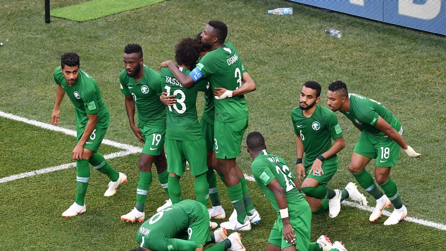 Atacante festeja ‘vitória honrosa’ após fazer gol histórico para a Arábia Saudita