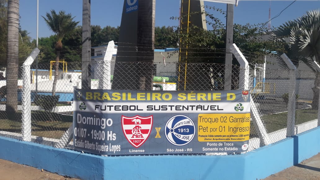 Série D: Jogo de ida entre Linense e São José terá Futebol Sustentável