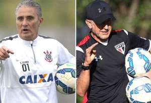 Rivais na segunda-feira, Tite e Osorio ficaram no empate no último confronto