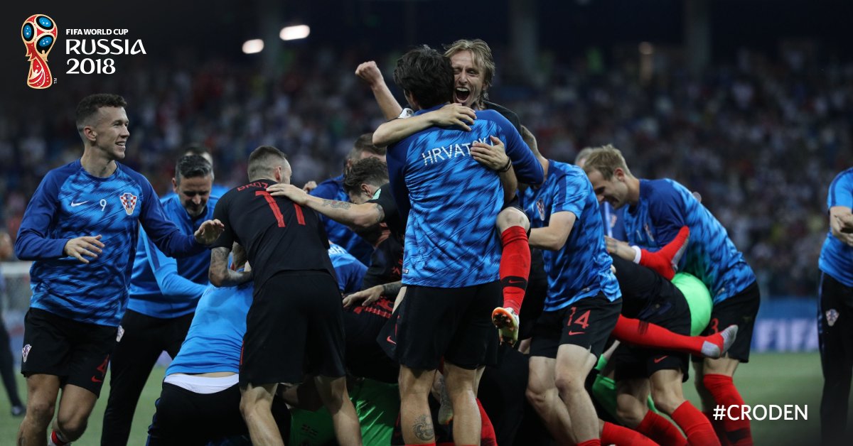 Croácia 1 (3) x (2) 1 Dinamarca – Subasic brilha nos pênaltis e vira herói croata na Copa