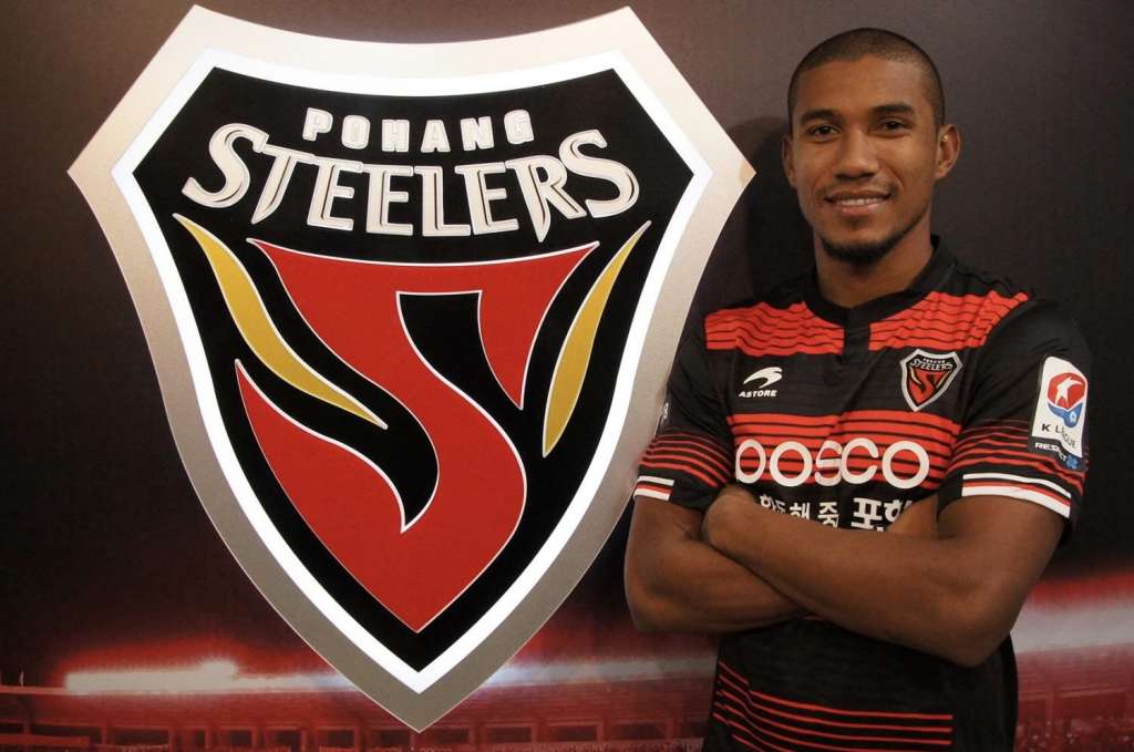 O atacante Getterson está no Pohang Steelers-KOR e interessa ao Fortaleza