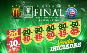 Copa do Nordeste: Sampaio Corrêa inicia venda de ingressos para decisão contra Bahia