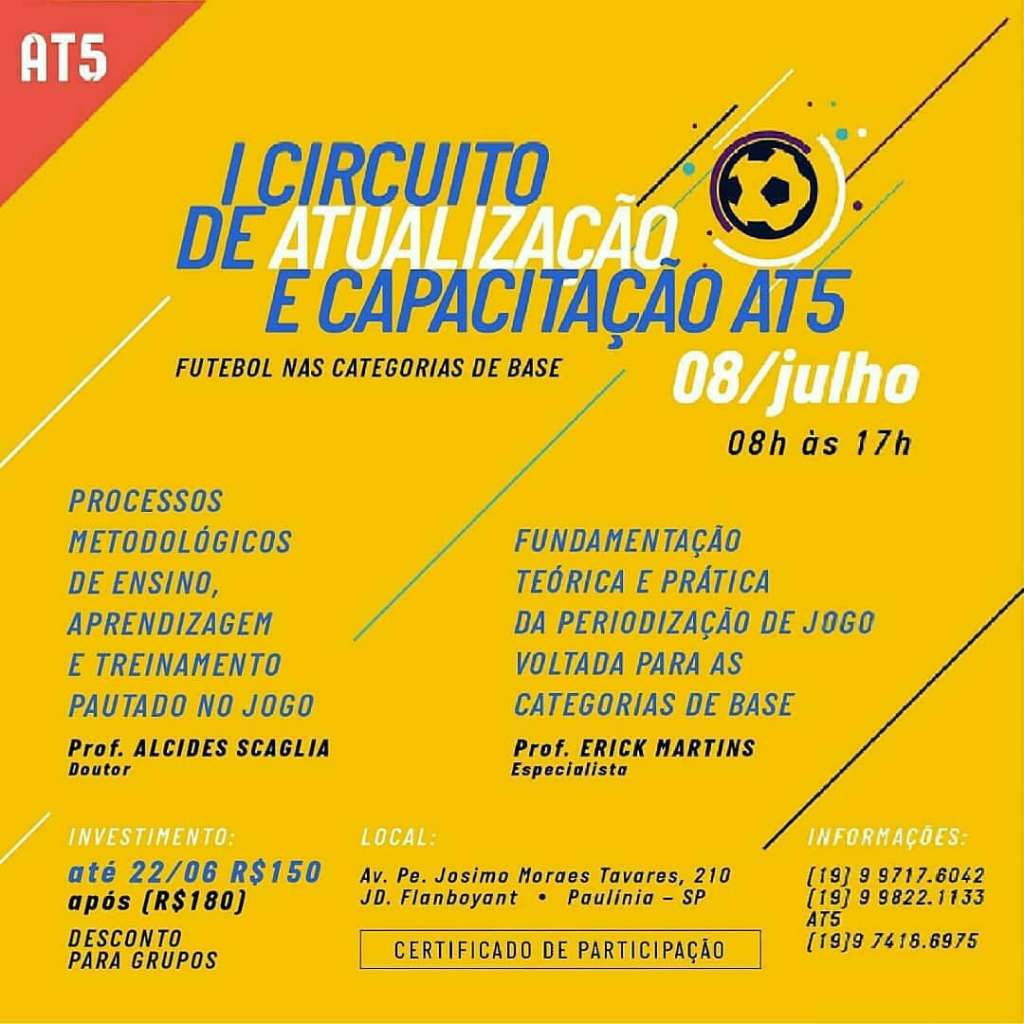 Paulínia recebe I Circuito de Atualização e Capacitação Profissional AT5