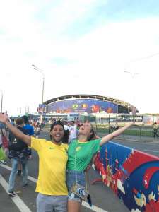 Brasuca na Rússia: Surfista aproveita 'deixa' Mineirinho vai a Kazan ver Brasil x Bélgica