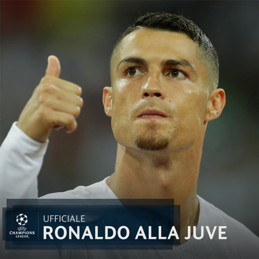 Juventus anuncia contrato de 4 anos com Cristiano Ronaldo e compra por R$ 450 mi