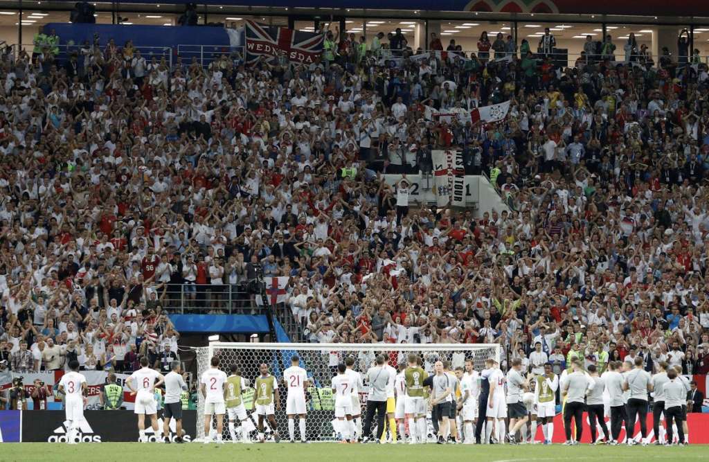 Inglaterra foi eliminada da Copa do Mundo nesta quarta-feira