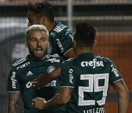 Lucas Lima marcou gol o Santos, o seu ex-clube