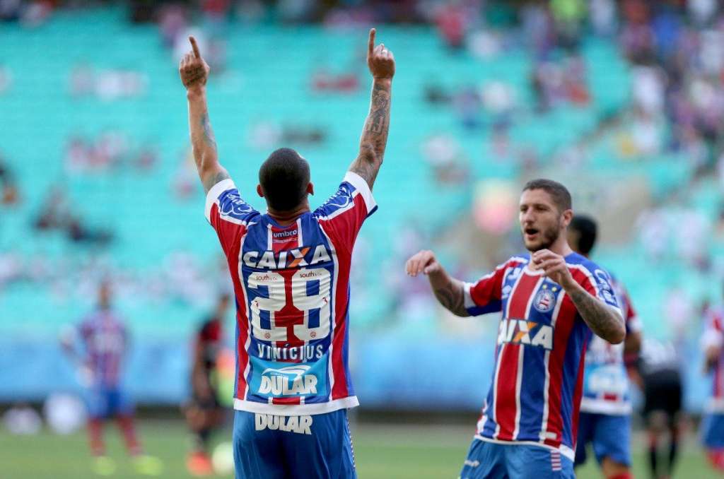 Vinícius e Zé Rafael deixaram suas marcas no clássico realizado na Arena Fonte Nova (Foto: Felipe Oliveira/Bahia)