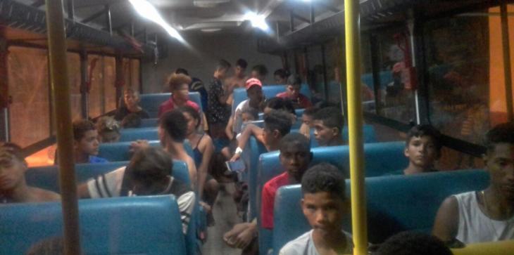 Garotos assustados voltaram para casa de madrugada de Barra do Corda até Bacabal