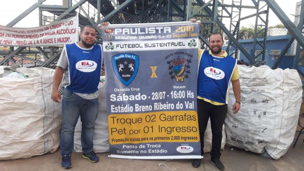 Futebol Sustentável bomba e torcida do Osvaldo Cruz promete lotar Brenão