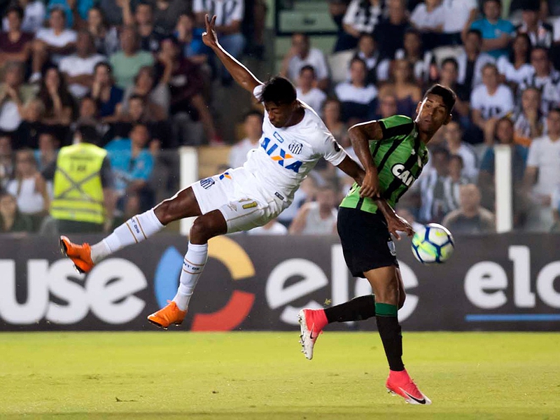 América Mineiro derrotou o Santos na Vila Belmiro