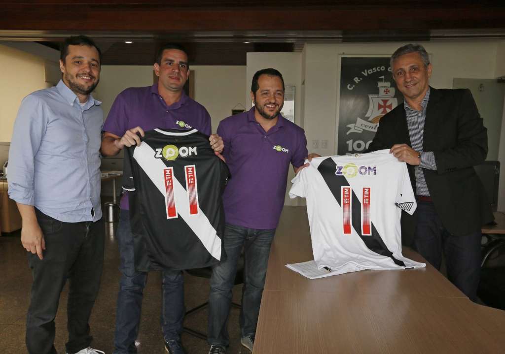 O Vasco fechou com um novo patrocinador: o ZOOM (Foto: Rafael Ribeiro/ Vasco)