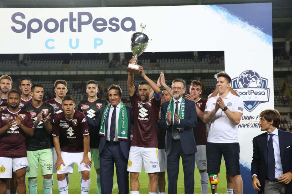 Chapecoense, em amistoso internacional contra Torino - Reprodução/Chapecoense