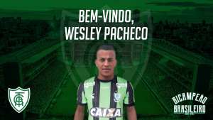América-MG anuncia Wesley Pacheco, ex-atacante do Caxias, até 2019