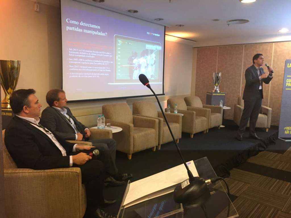 No encerramento do lançamento da Copa Paulista, FPF apresenta parceiro de Integridade (Foto: Gustavo Abraão)