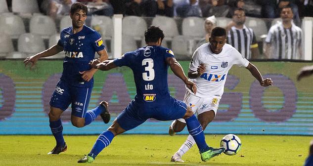 Santos não foi bem e perdeu para o Cruzeiro no jogo de ida disputado na Vila Belmiro