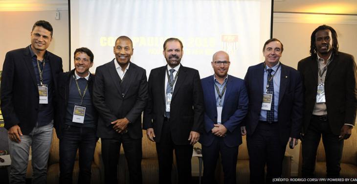 Presidente da FPF, Reinaldo Carneiro Bastos, no primeiro dia do lançamento da Copa Paulista na cidade de Campinas. - Rodrigo Corsi - FPF