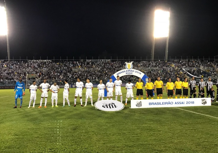 O Santos não fez uma boa partida, mas conseguiu arrancar um empate com o Ceará
