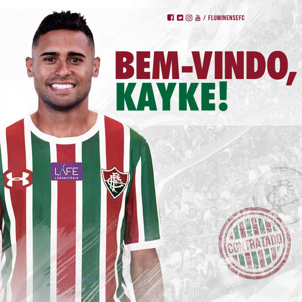 Fluminense confirma contratação do atacante Kayke, ex-Bahia