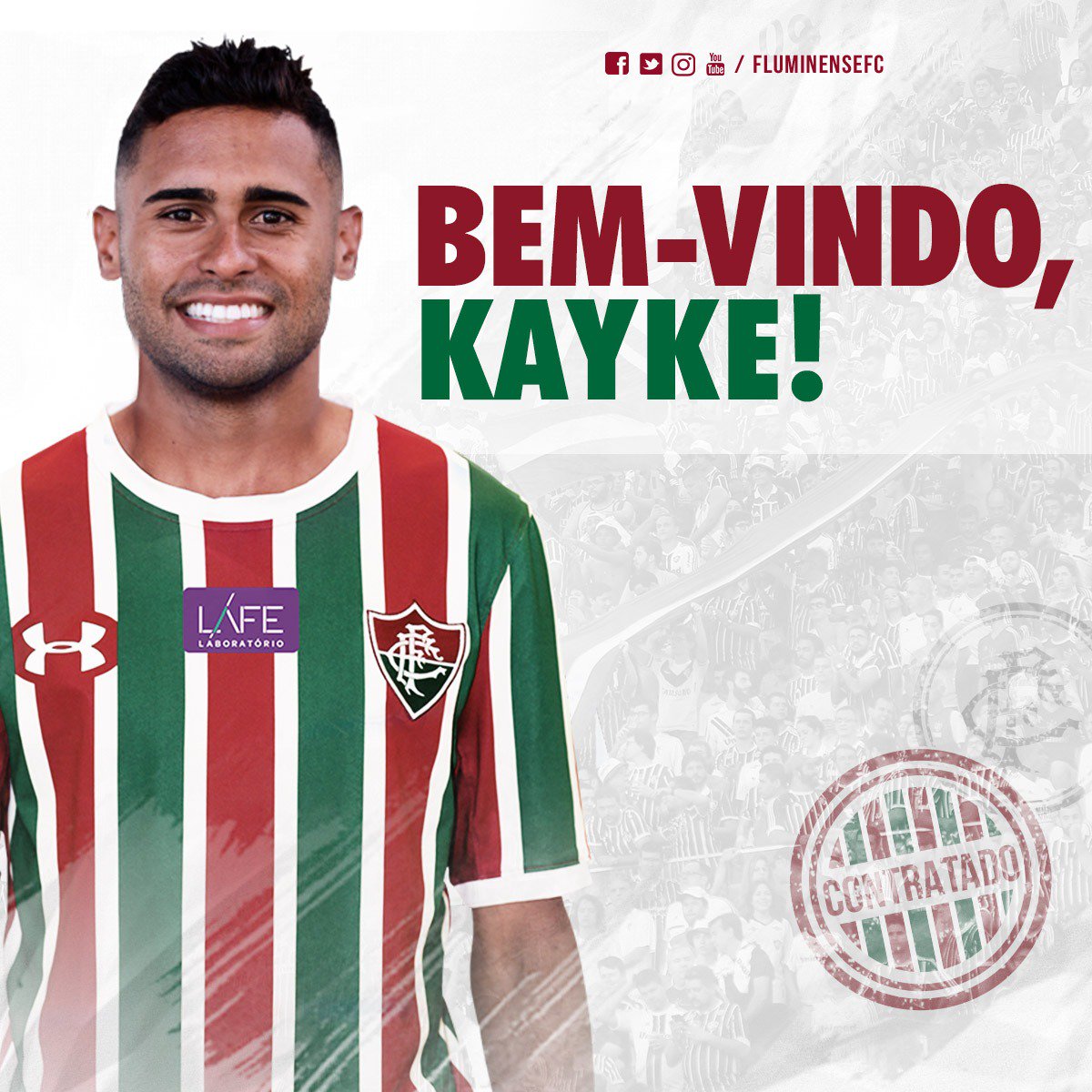 Fluminense confirma contratação do atacante Kayke, ex-Bahia